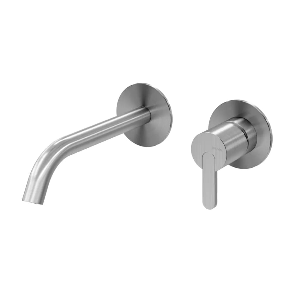 2 hole wall basin mixer. Spout with 200mm