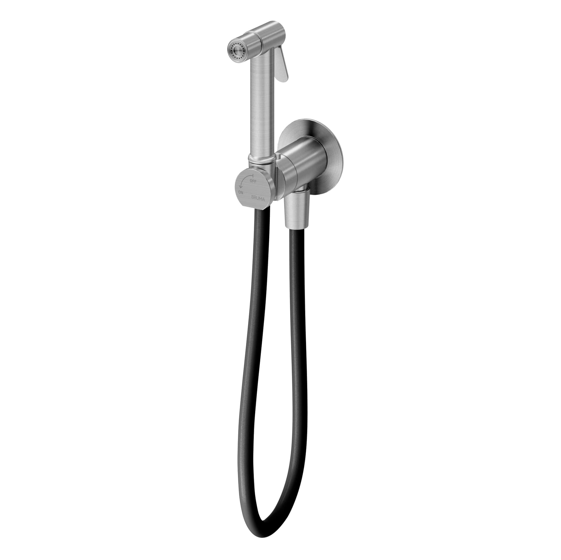 Stainless steel tap for bidet/toilets, 90º opening