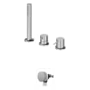 Deck-mounted bath-shower set with handshower and bath filler with waste and overflow: Lever 2