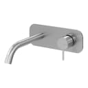 Wall basin mixer with single escutcheon. Spout with 150mm