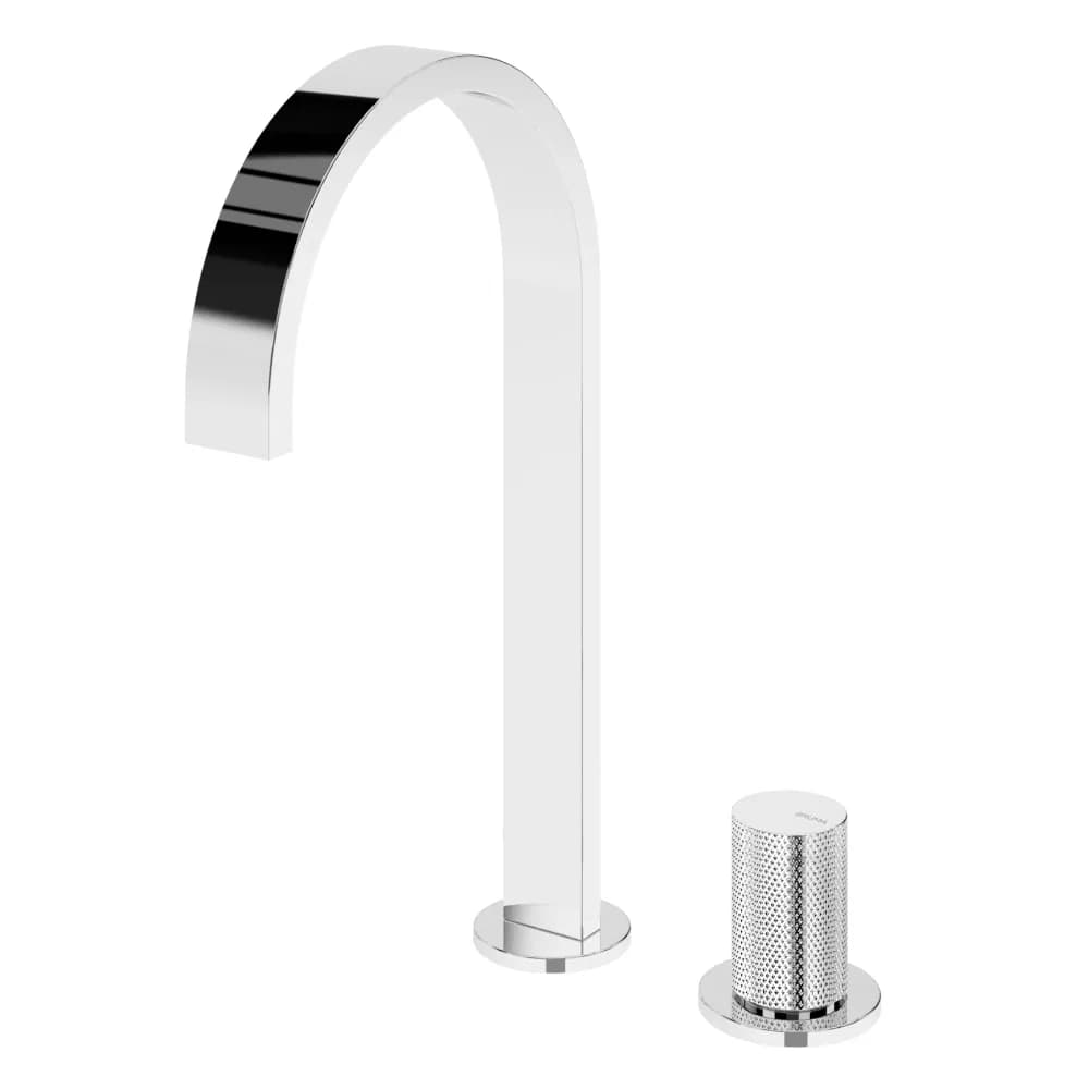 Deck-mounted, 2 hole basin mixer