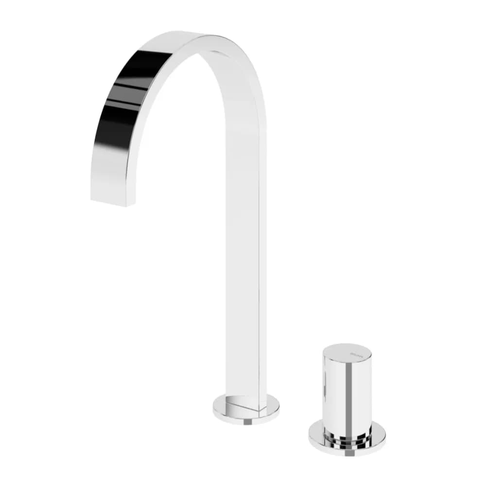 Deck-mounted, 2 hole basin mixer