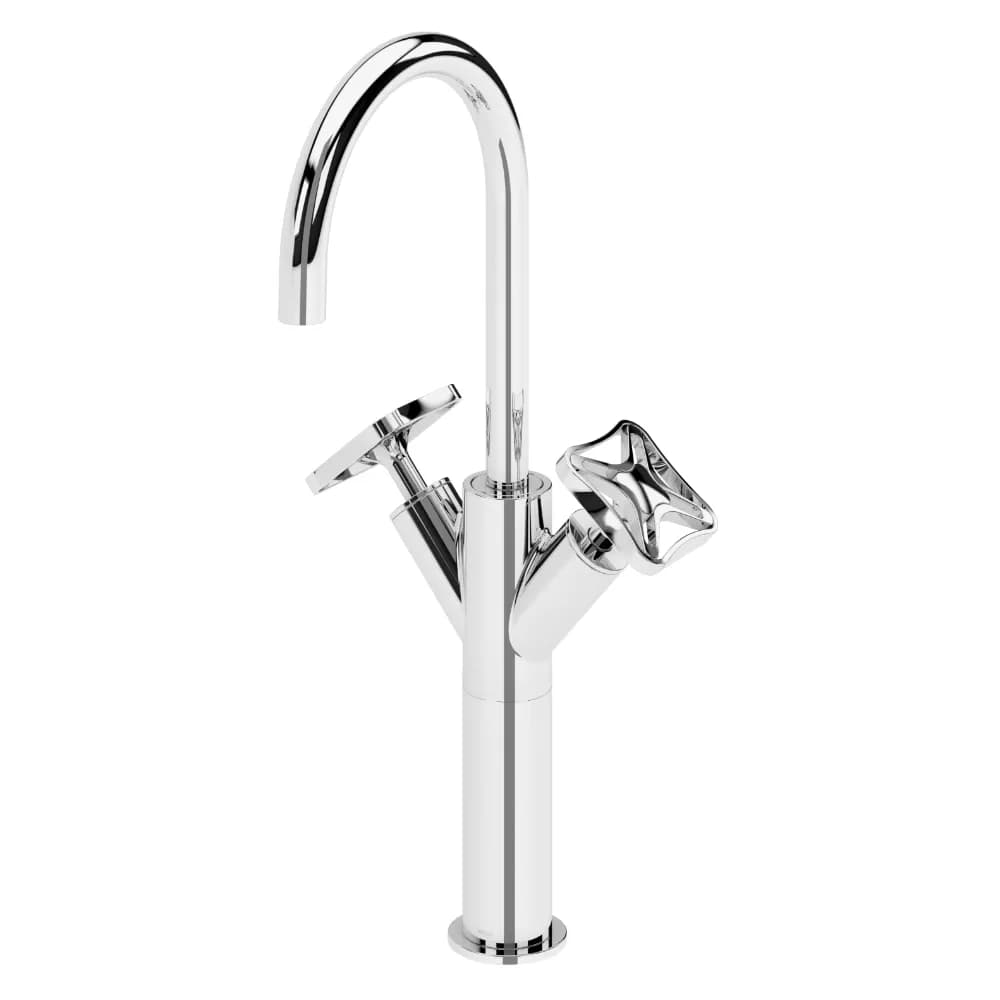 Basin mixer for free-standing basins