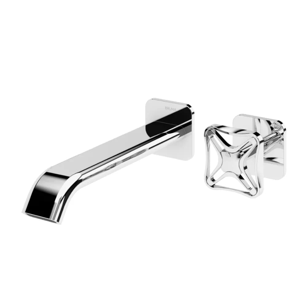 2 hole, progressive wall basin mixer