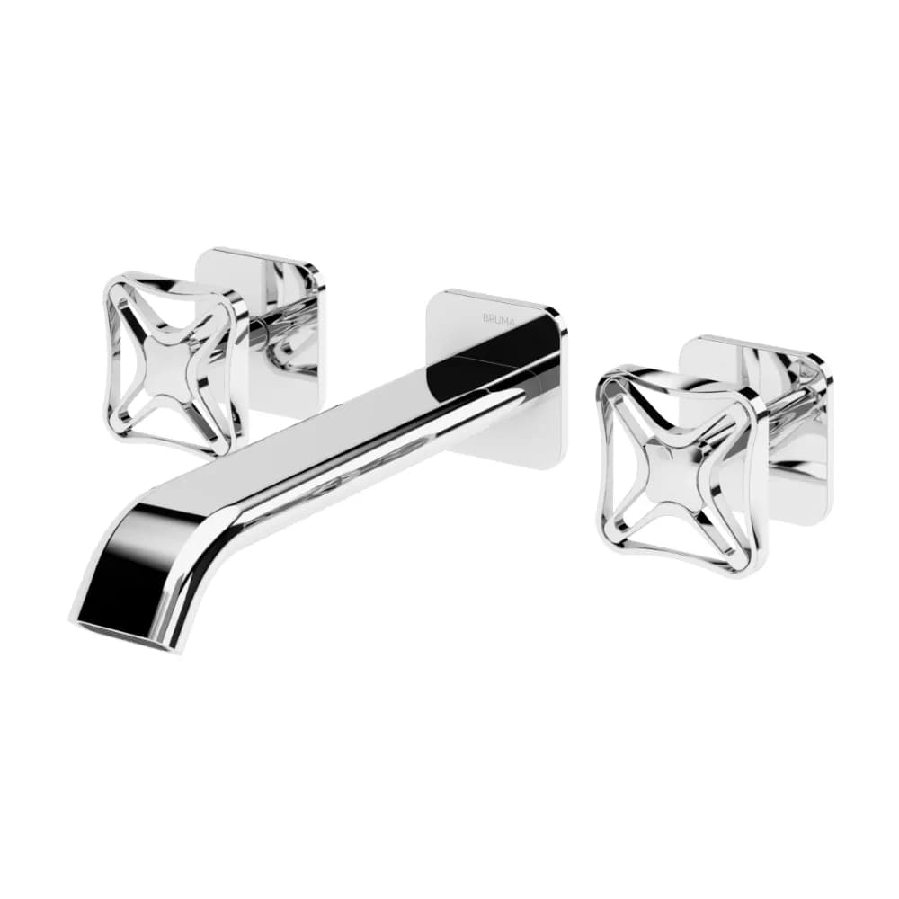 3 hole, wall basin mixer