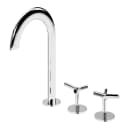 Deck-mounted, 3 hole basin mixer