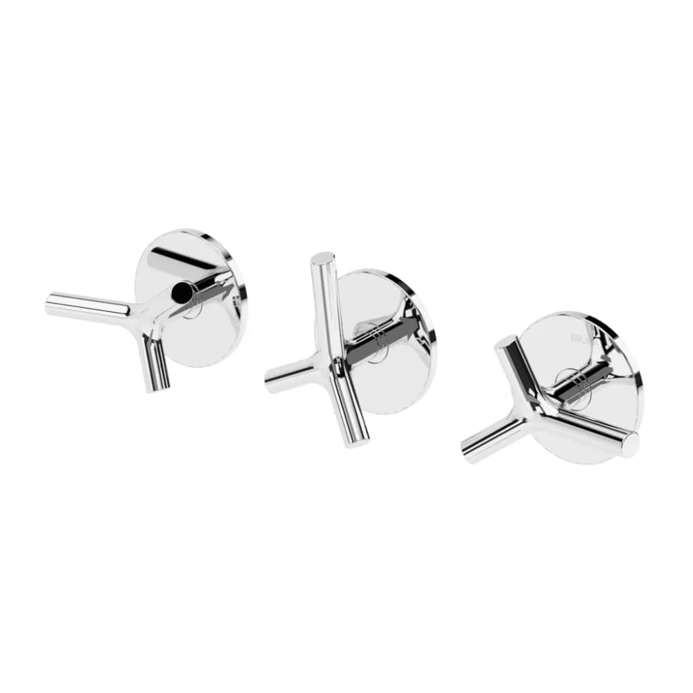3 hole concealed mixer, with 2 outlets