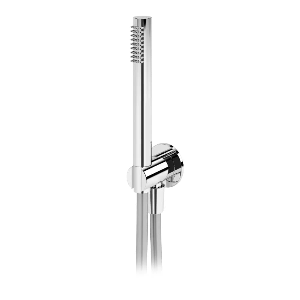 Shower set with outlet elbow, Lux hose 175cm and brass Elo handshower - Genesi
