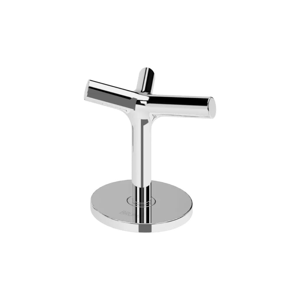 Deck-mounted progressive mixer, with 1 outlet