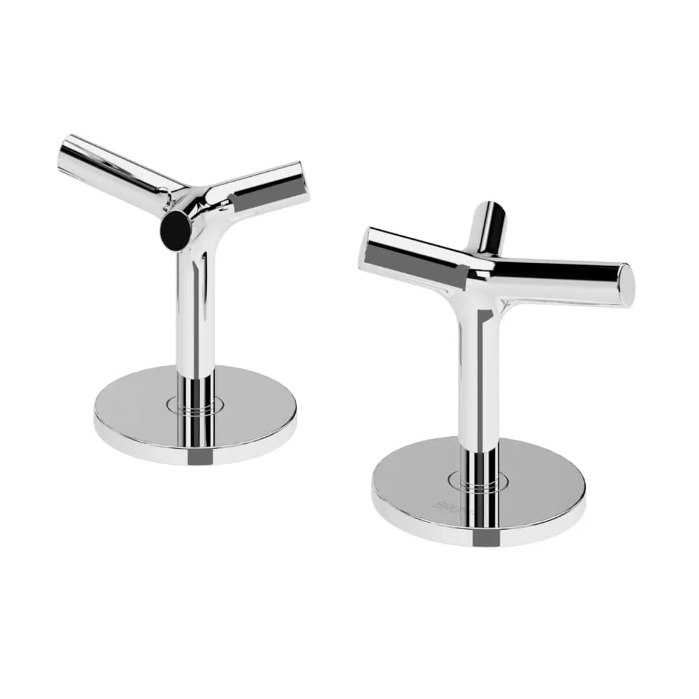 2 hole deck-mounted mixer, with 1 outlet