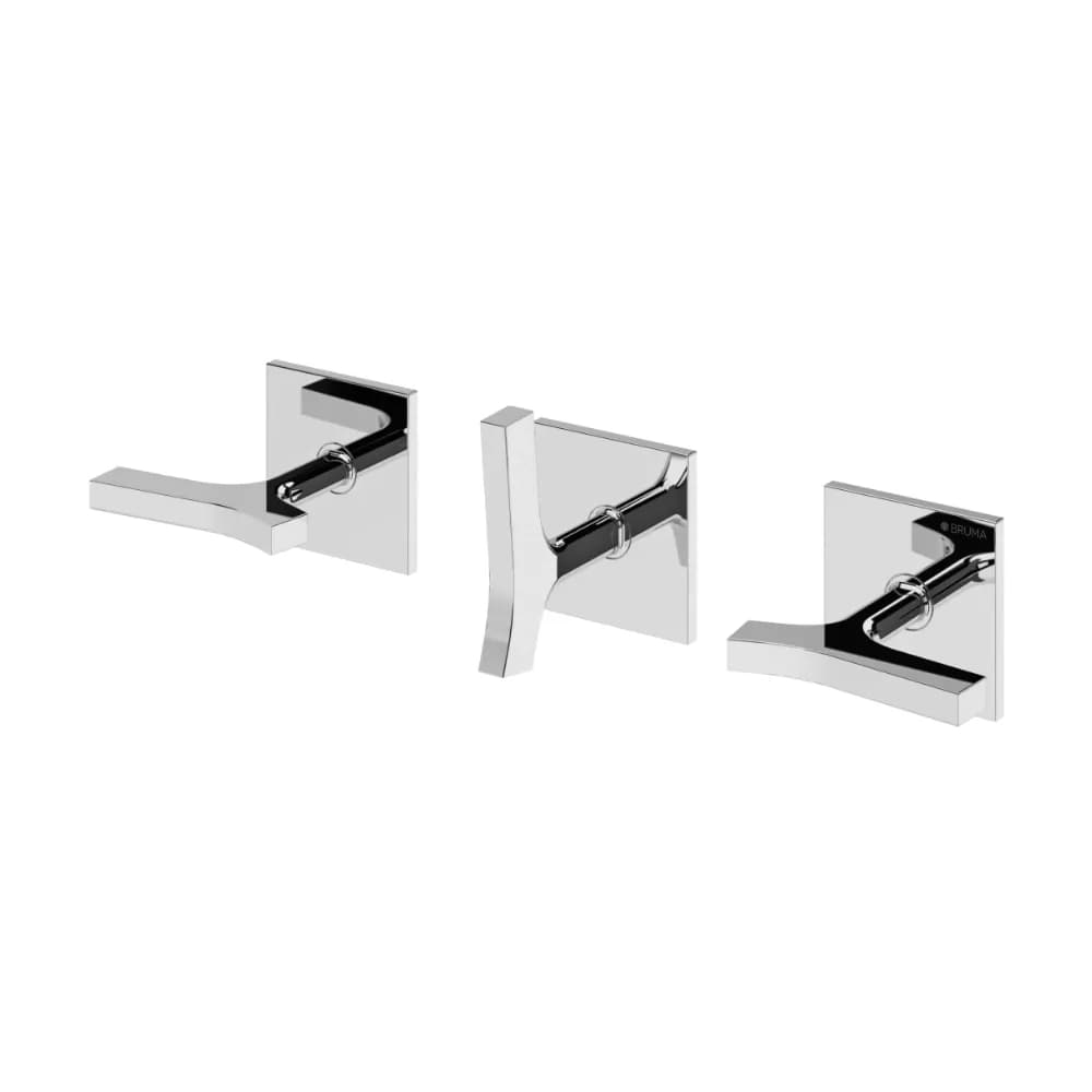 3 hole concealed mixer, with 3 outlets