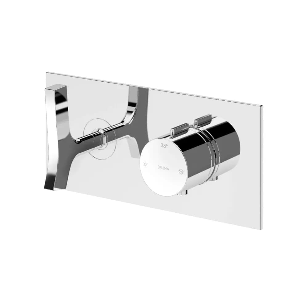 Concealed thermostatic mixer, with 3 outlets