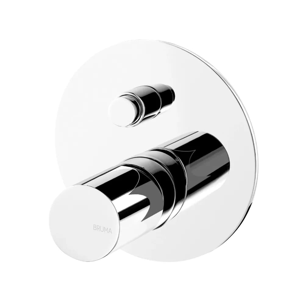 Concealed single lever mixer with 2 outlets