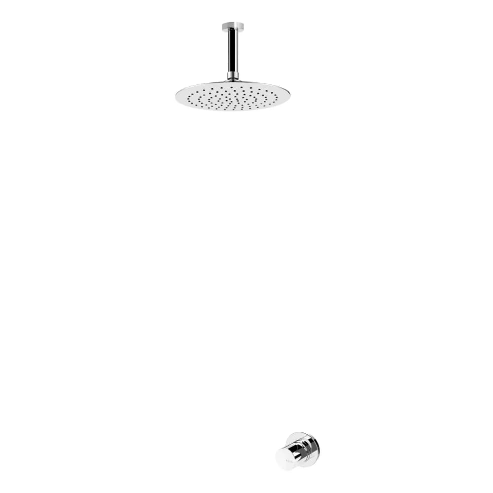 Concealed shower set with Inox shower head Ø250 mm with ceiling shower arm 100 mm