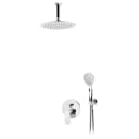 Option: ABS shower head Ø230 mm with ceiling shower arm 100 mm