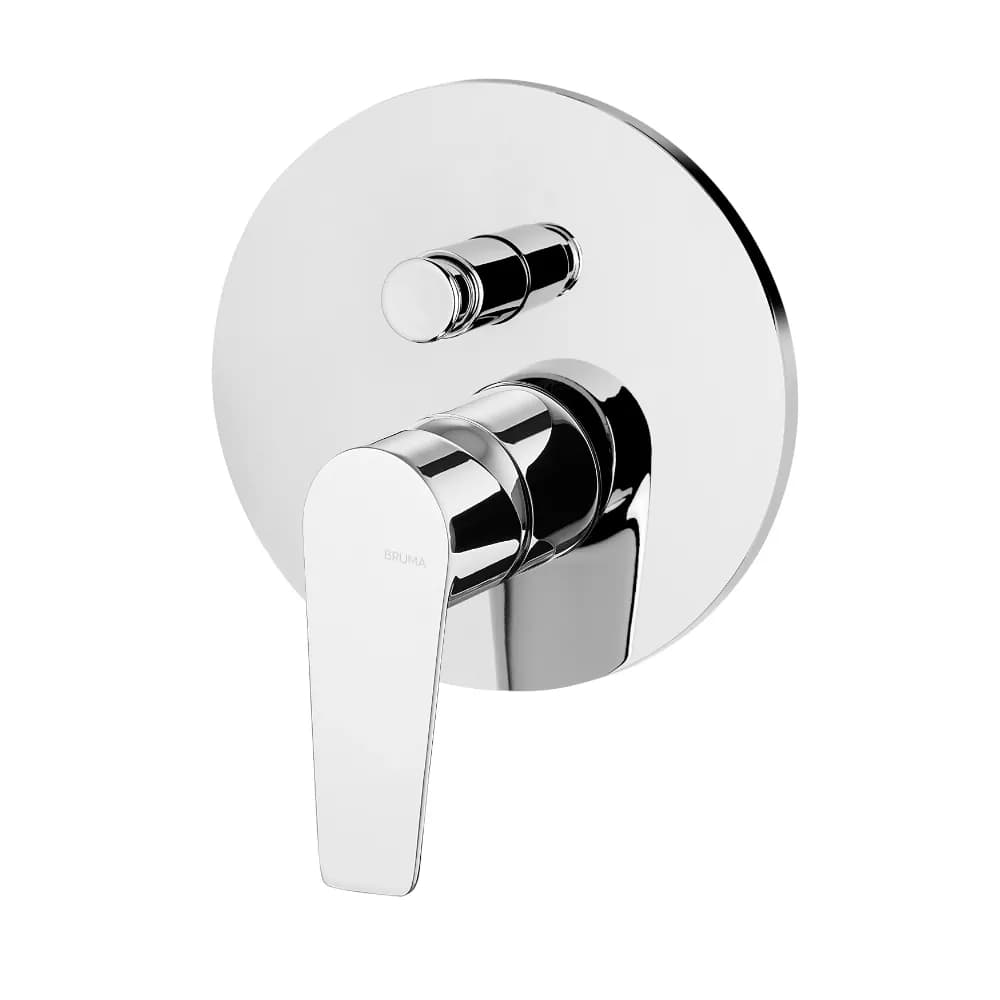 Concealed single lever mixer with 2 outlets