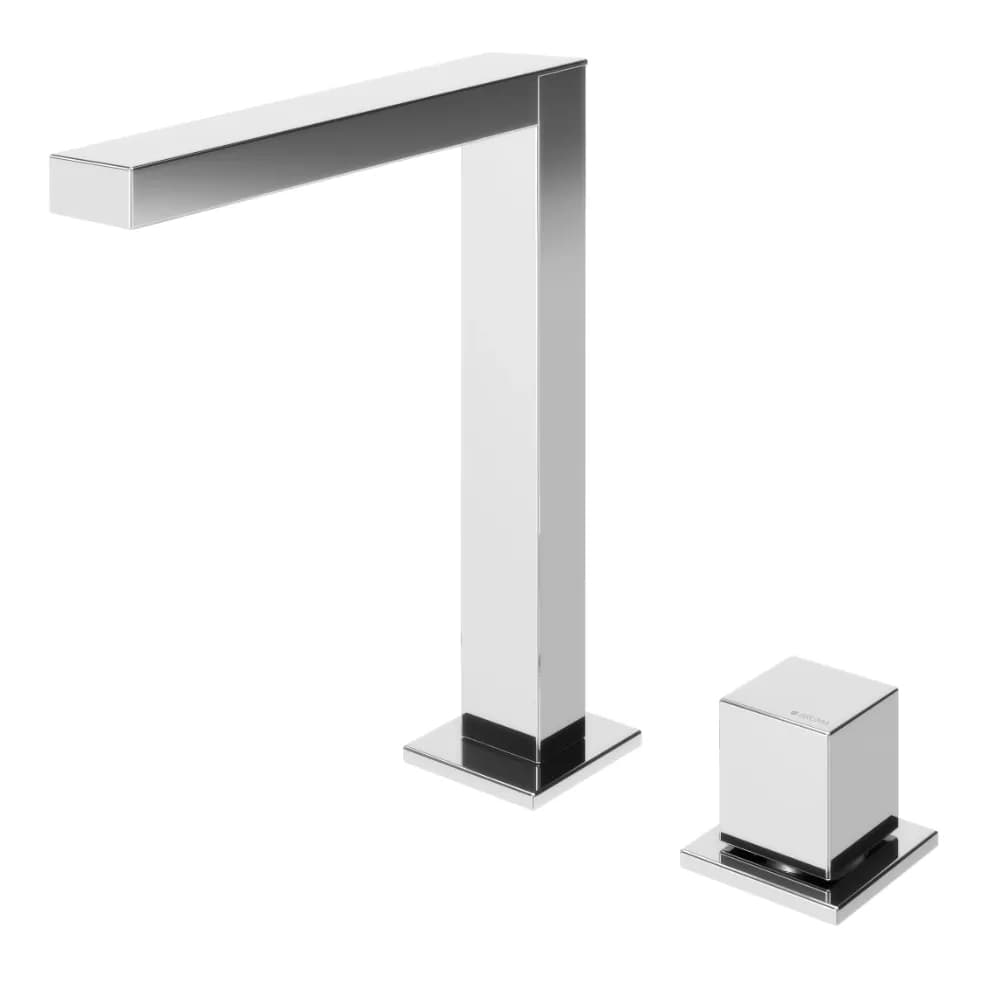 Deck-mounted, 2 hole basin mixer