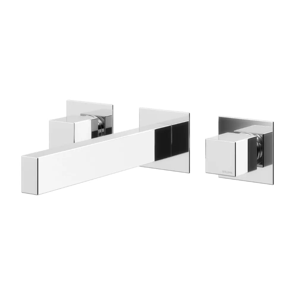 3 hole, wall basin mixer - Spout with 230mm
