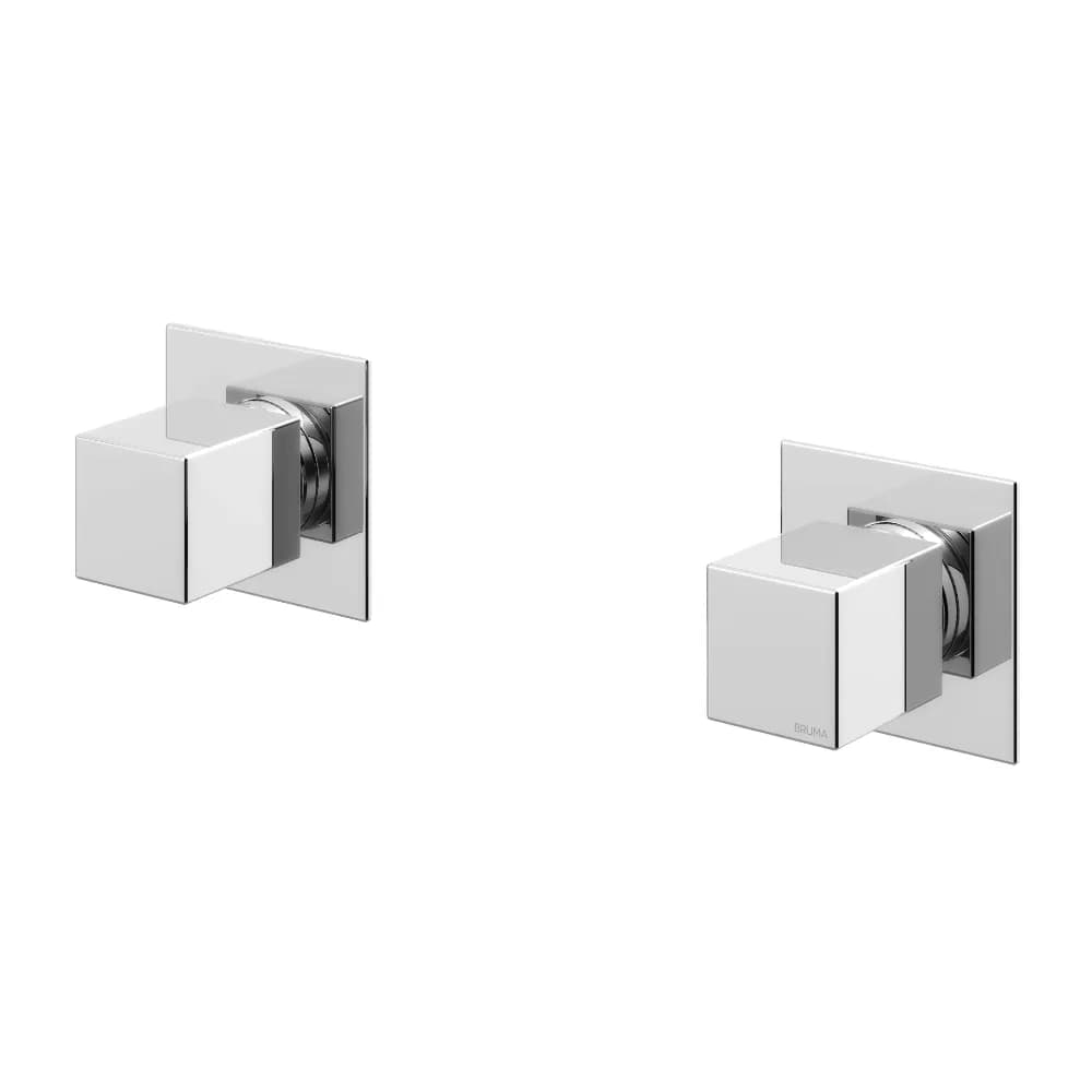 2 hole concealed mixer, with 1 outlet