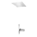 Option: Steel shower head for ceiling installation, 500x500 mm (Rain)