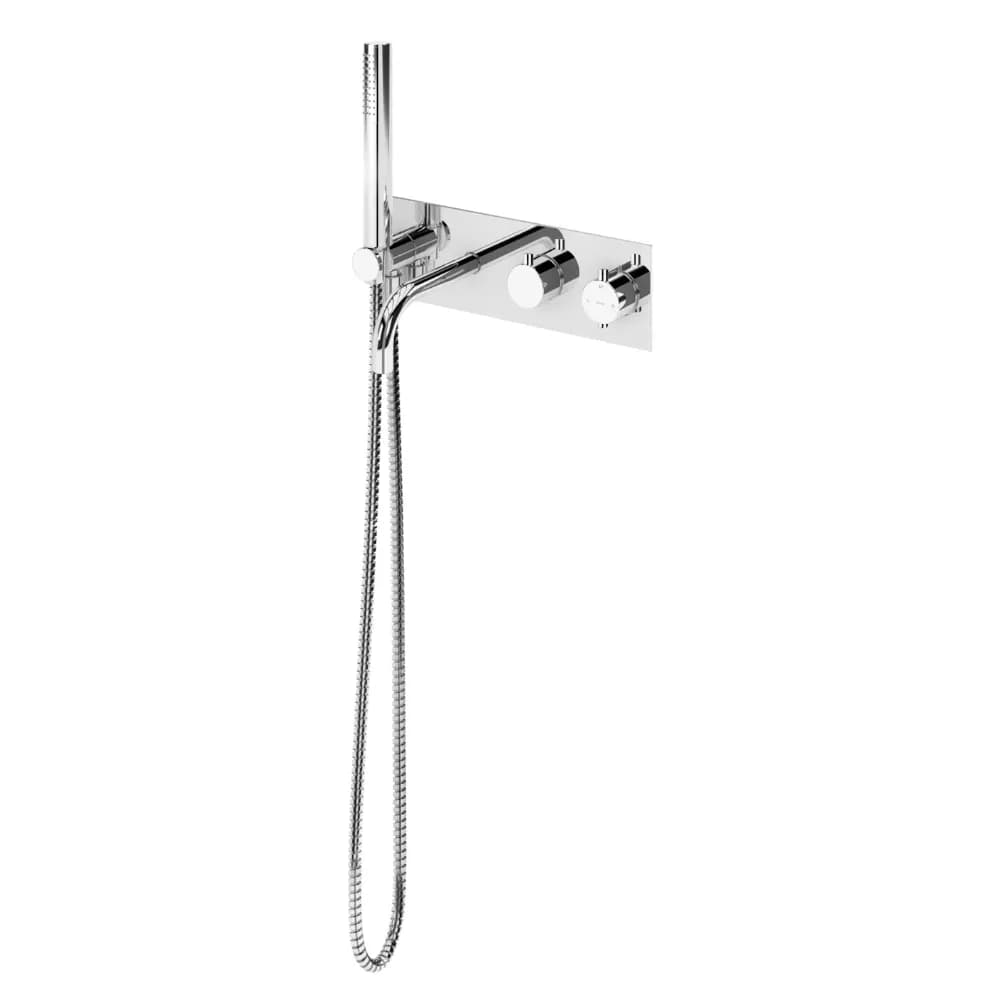 Thermostatic concealed mixer with bath spout and handshower set Elo