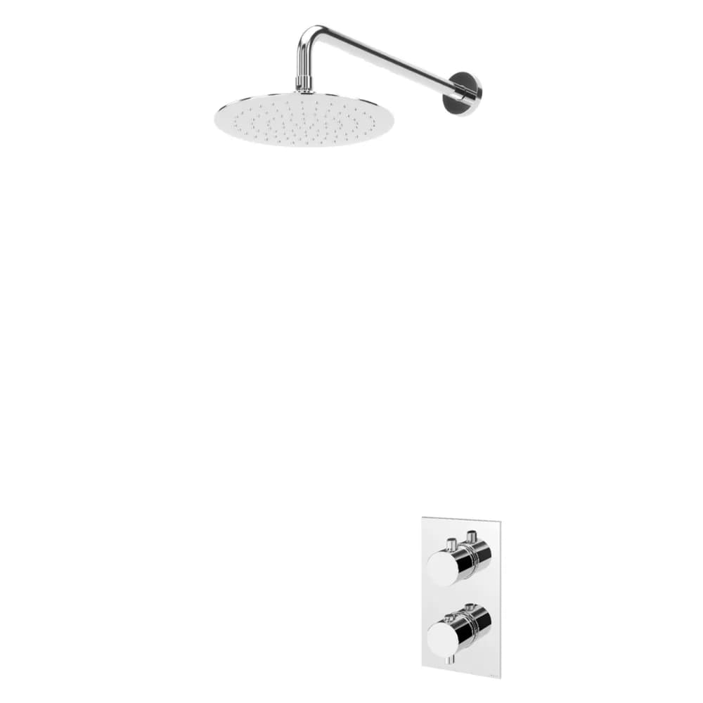 Thermostatic concealed shower set with ABS shower head Ø230 mm